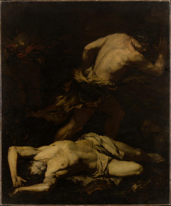 Cain Fleeing after the Murder of Abel van Gian Battista Langetti