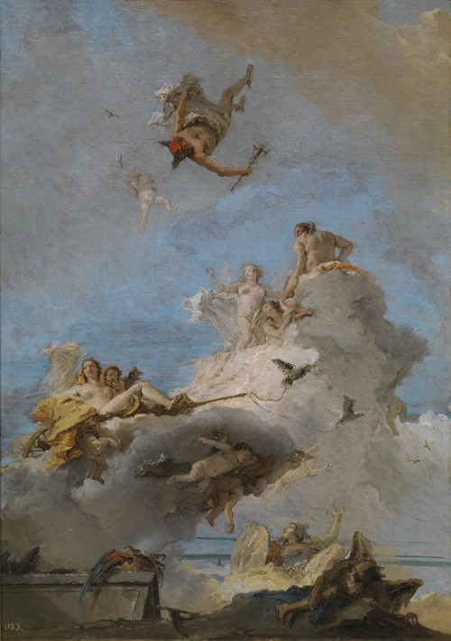 The Triumph of Venus (The Olympus) van Giandomenico Tiepolo