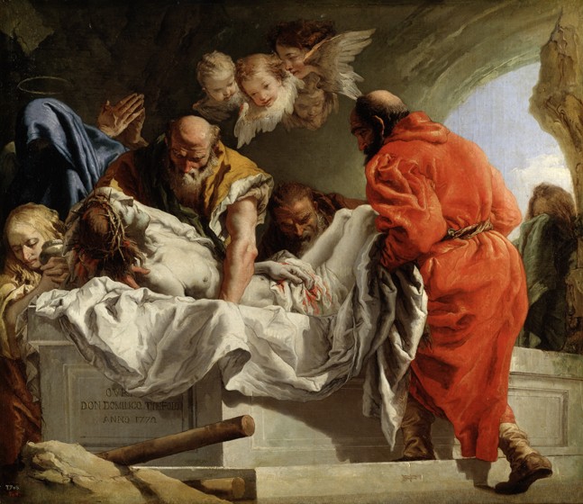 The Entombment of Christ van Giandomenico Tiepolo