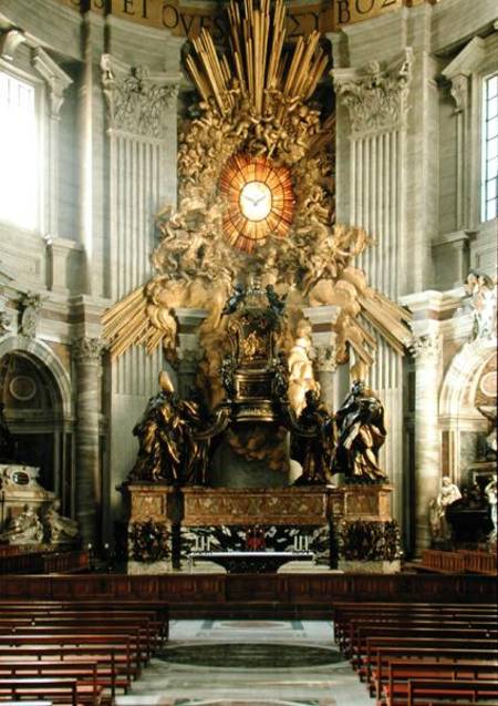 The chair of St. Peter van Gianlorenzo Bernini