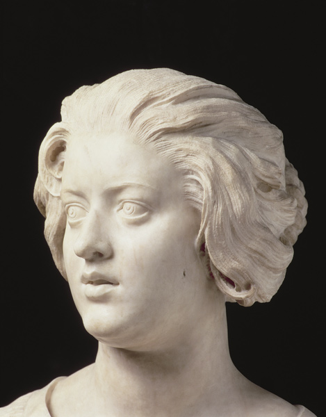 Costanza Bonarelli, detail of a sculpture van Gianlorenzo Bernini