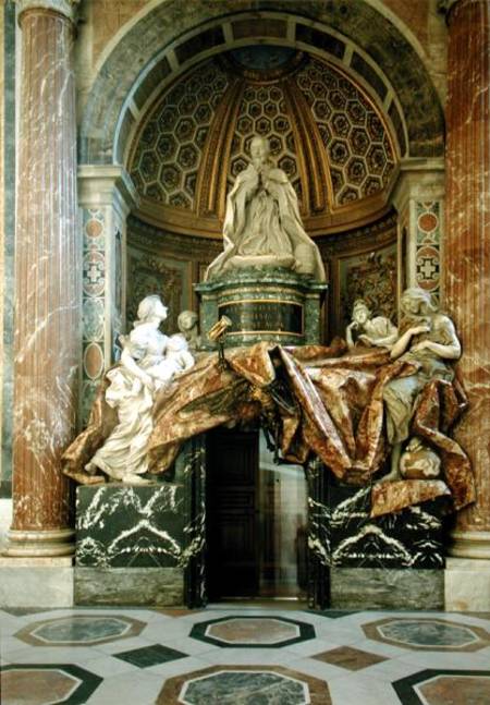 Monument to Alexander VII (1599-1677)in the north transept van Gianlorenzo Bernini