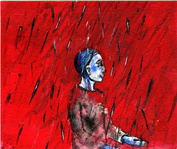 Red Night, Blue Rain van Gigi Sudbury