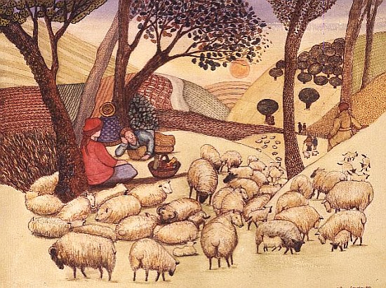 A Picnic Amongst the Sheep  van  Gillian  Lawson