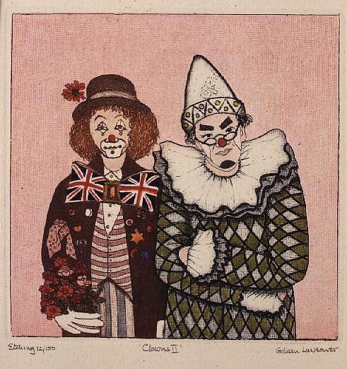 Clowns II (print)  van  Gillian  Lawson