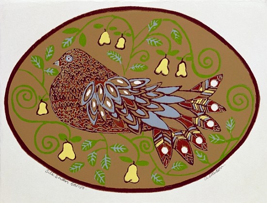 Partridge in a Pear Tree (print)  van  Gillian  Lawson