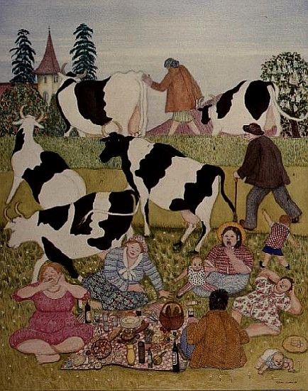 Picnic with Cows  van  Gillian  Lawson