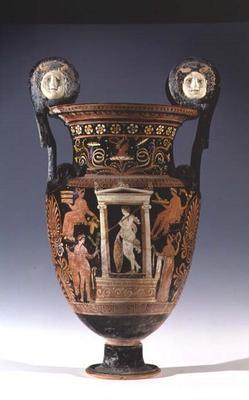 Red and white figure volute krater, Apulian (ceramic)