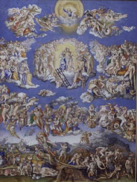 Last Judgement (after Michelangelo) van Giorgio Giulio Clovio