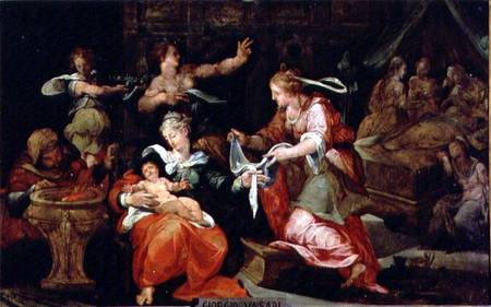 The Birth of the Virgin van Giorgio Vasari