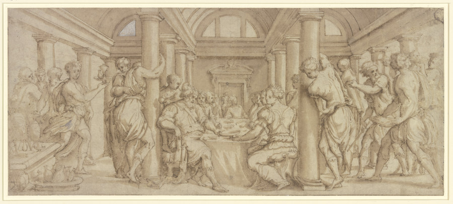 The Wedding of Esther and Ahasuerus van Giorgio Vasari