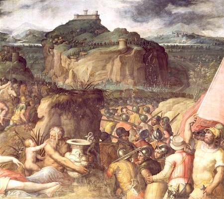 The Siege of San Leo  (detail) van Giorgio Vasari