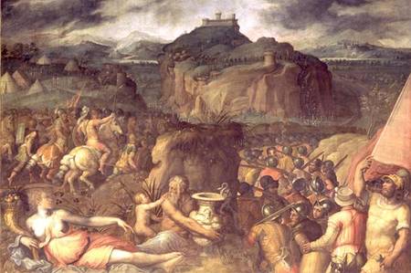 The Siege of San Leo van Giorgio Vasari