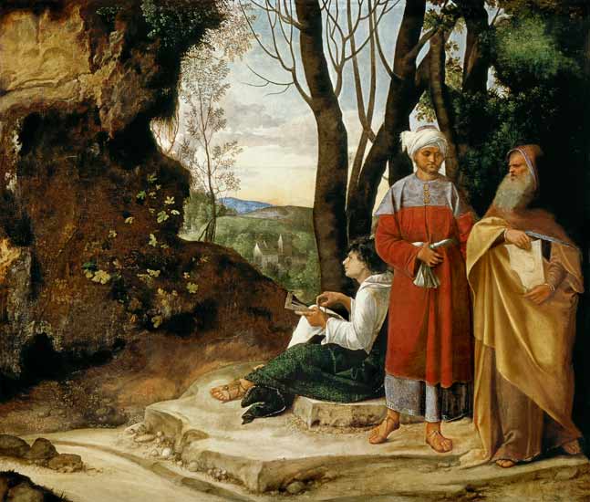 Die drei Philosophen van Giorgione (eigentl. Giorgio Barbarelli oder da Castelfranco)