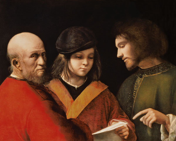 The Three Ages of Man van Giorgione (eigentl. Giorgio Barbarelli oder da Castelfranco)