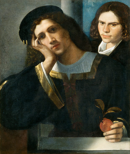 Double Portrait van Giorgione (eigentl. Giorgio Barbarelli oder da Castelfranco)