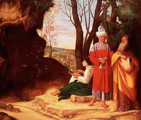 The Three Philosophers van Giorgione (eigentl. Giorgio Barbarelli oder da Castelfranco)