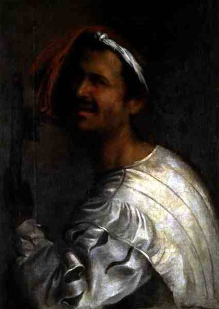 Singer with his Flute van Giorgione (eigentl. Giorgio Barbarelli oder da Castelfranco)