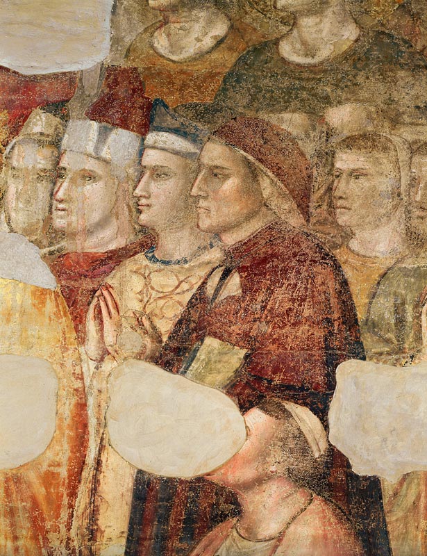 Dante Alighieri (1265-1321): (fresco) (detail) van Giotto (di Bondone)