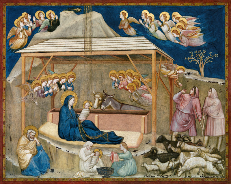 Die Geburt Christi van Giotto (di Bondone)