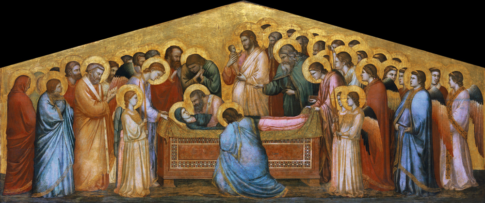 Der hl. Franziskus sagt sich von seinem Vater los van Giotto (di Bondone)