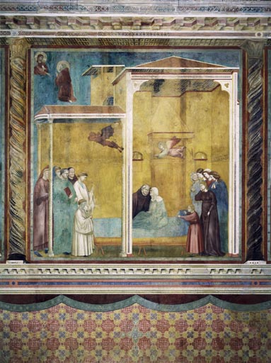 Die Beichte der voruebergehend wieder zum Leben erweckten Frau van Giotto (di Bondone)