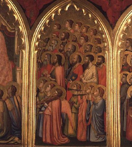 Coronation of the Virgin Polyptych (middle right panel) van Giotto (di Bondone)