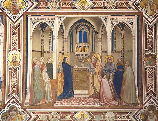 Die Darbringung im Tempel van Giotto (di Bondone)