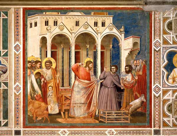 Giotto, Austreibung der Wechsler van Giotto (di Bondone)