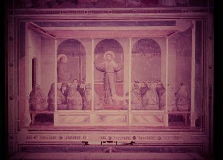 St. Francis Appears to St. Anthony in Arles, from the Bardi Chapel van Giotto (di Bondone)