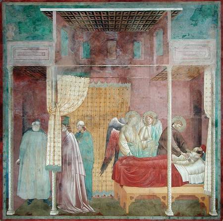 St. Francis Cures the Injured Man from Lerida van Giotto (di Bondone)