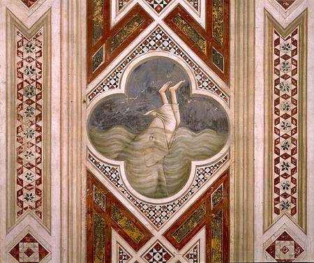 Jonah and the Whale van Giotto (di Bondone)