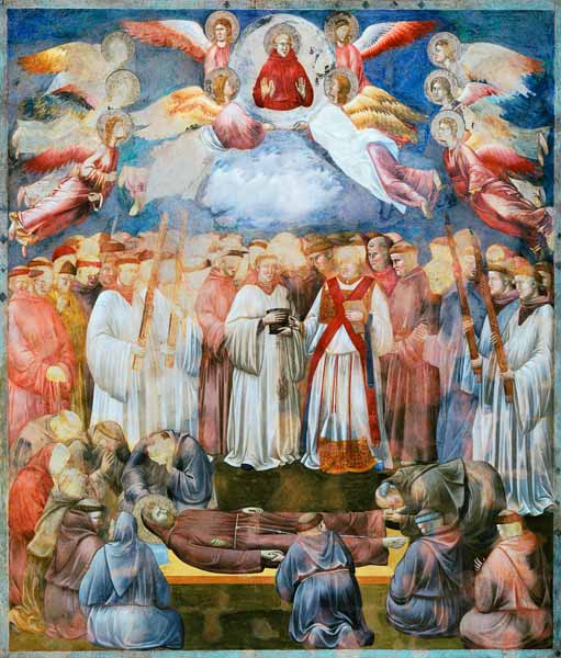 The Death of St. Francis van Giotto (di Bondone)