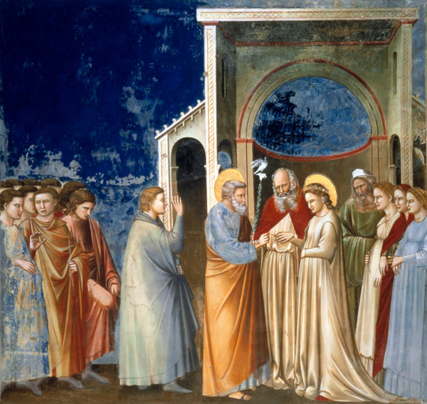 The Marriage of the Virgin van Giotto (di Bondone)
