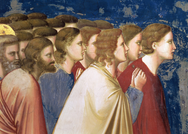 The Virgin's Suitors Praying before the Rods in the Temple van Giotto (di Bondone)