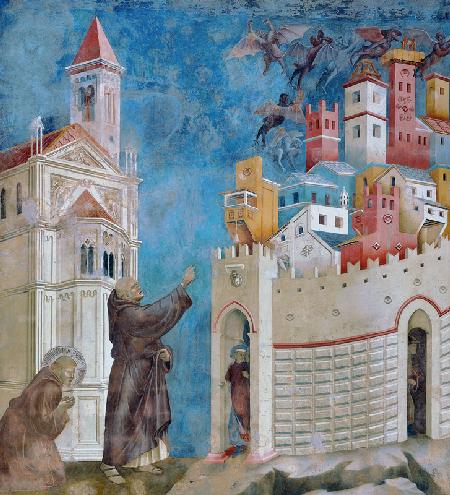 Der Hl. Franziskus befreit die Stadt Arezzo von Daemonen