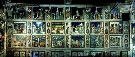 View of the north wall van Giotto (di Bondone)