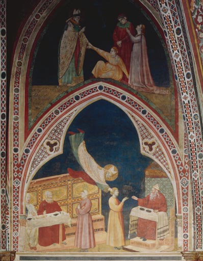 Der hl. Nikolaus befreit den Knaben Adeodat aus den Haenden der Agarener van Giotto (Schule)
