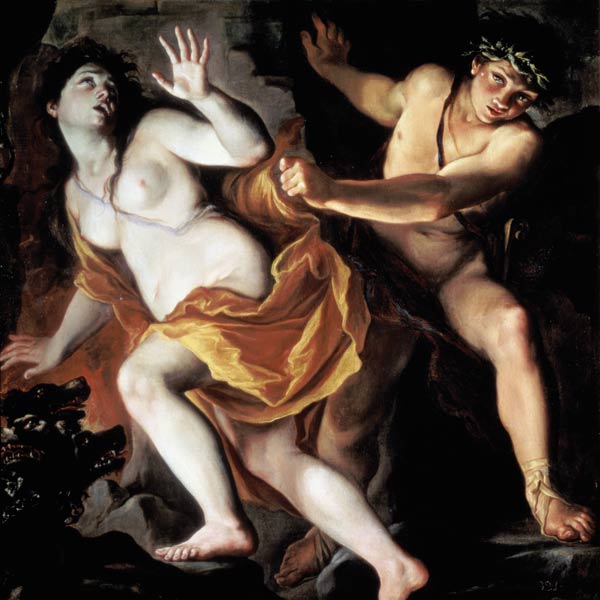 Orpheus and Eurydice, 1695-1705 van Giovanni Antonio Burrini or Burino