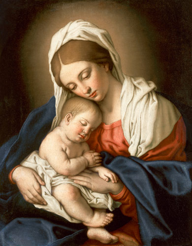 Madonna mit Kind. van Giovan Battista detto  Salvi