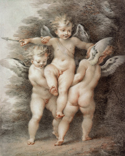 Three Cupids van Giovanni Battista Cipriani