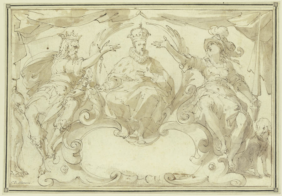 Apotheosis of an emperor van Giovanni Battista Merano