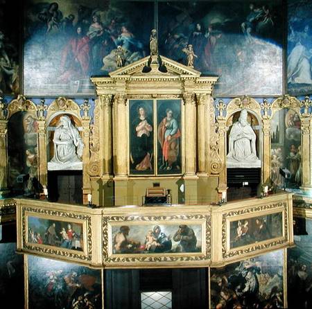 View of the organ van Giovanni Battista Novello