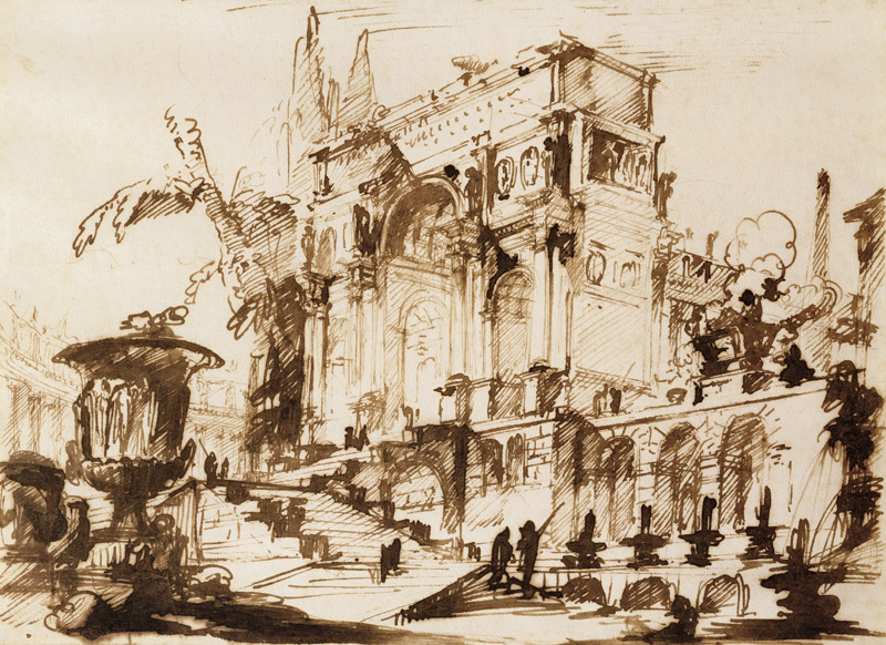 Classical Drawings (pen & ink on paper) van Giovanni Battista Piranesi
