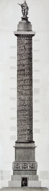 Trajan's Column van Giovanni Battista Piranesi
