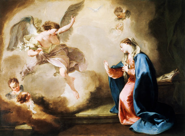 G.B.Pittoni, Verkuendigung an Maria van Giovanni Battista Pittoni
