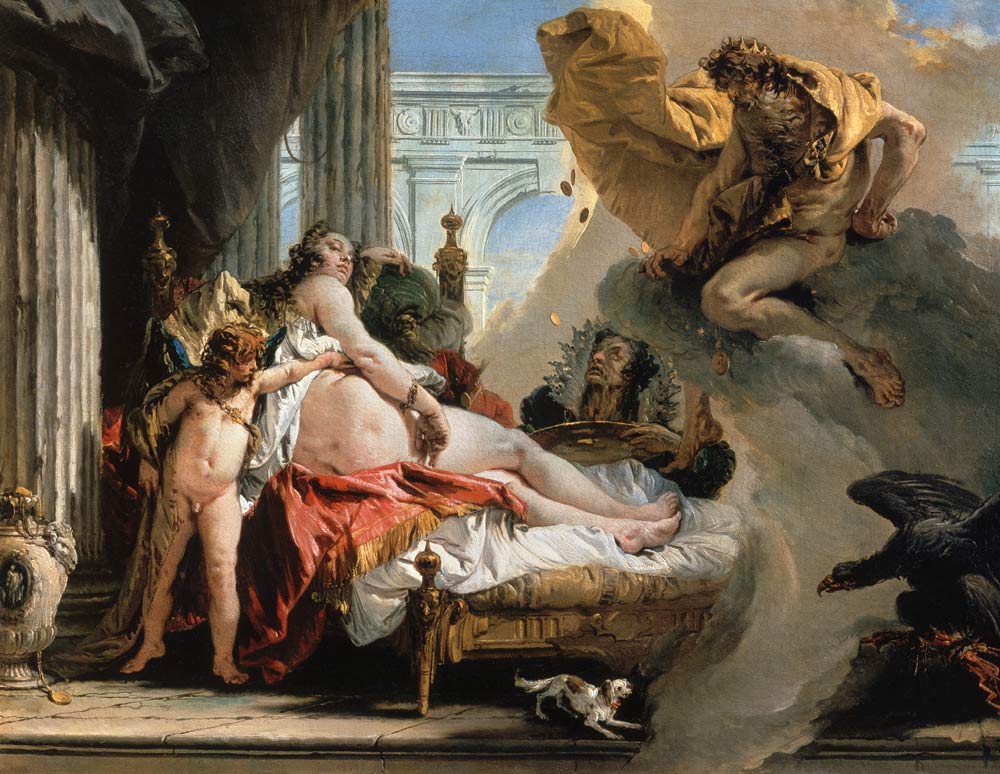 G.B.Tiepolo, Danae van Giovanni Battista Tiepolo