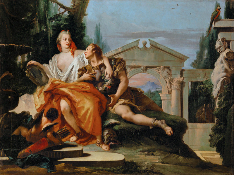 Rinaldo im Zauberbann Armidas. van Giovanni Battista Tiepolo
