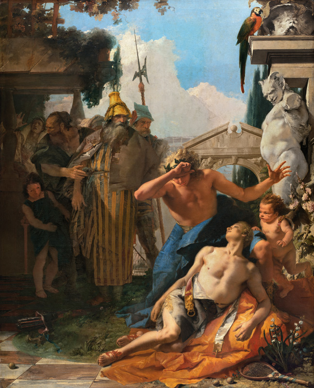 The Death of Hyacinthus van Giovanni Battista Tiepolo