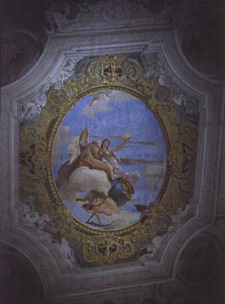 Allegory of Time and Truth (ceiling painting) van Giovanni Battista Tiepolo